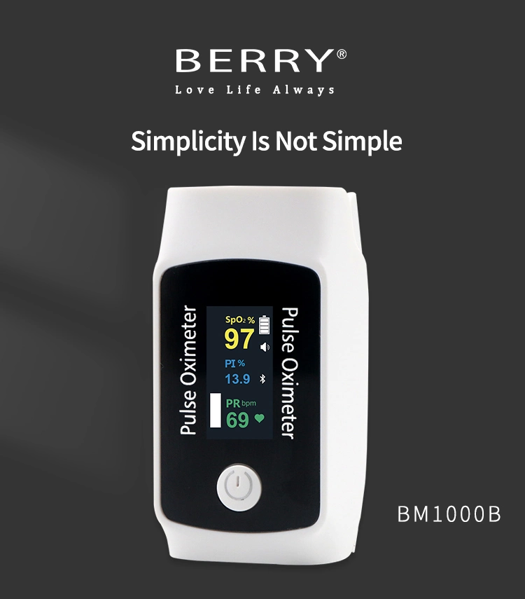 Manufacturer Oximeter Berry Popular Color Display Oxygen Level Measurement Devices