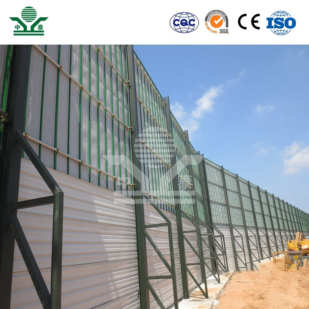 Zhongtai Acrylic Sheet Sound Barrier China Factory Acoustic Fence Construction Glass Acrylic Material Noise Barriers for Construction Sites