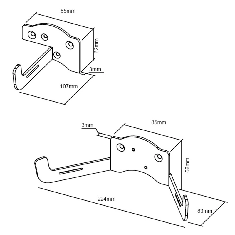 Heavy Metal Hooks Cable Combination Hooks