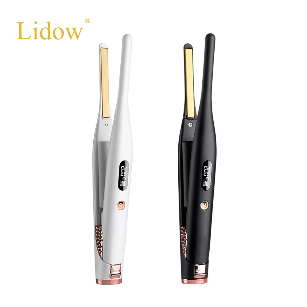 Crayon professionnel Lidow fer plat Fer à friser rechargeable portable Hair Straightener