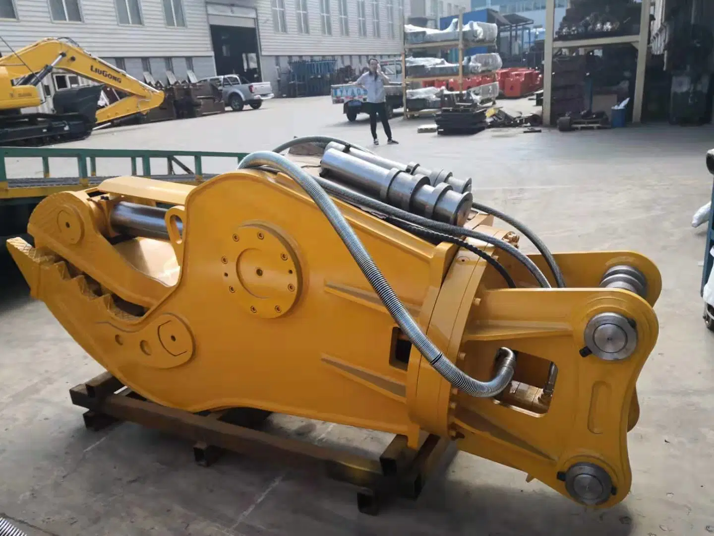 EC300D Bagger mit Schrott-Cutter, hydraulische Pulverisierer, Betonschere, Abbruchschneider, Beton Busters zum Verkauf