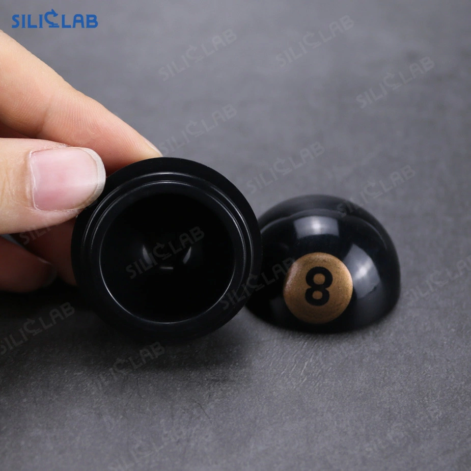 Unstained Nonstick Eight Ball Silicone Tobacco Wax Oil Jar Container