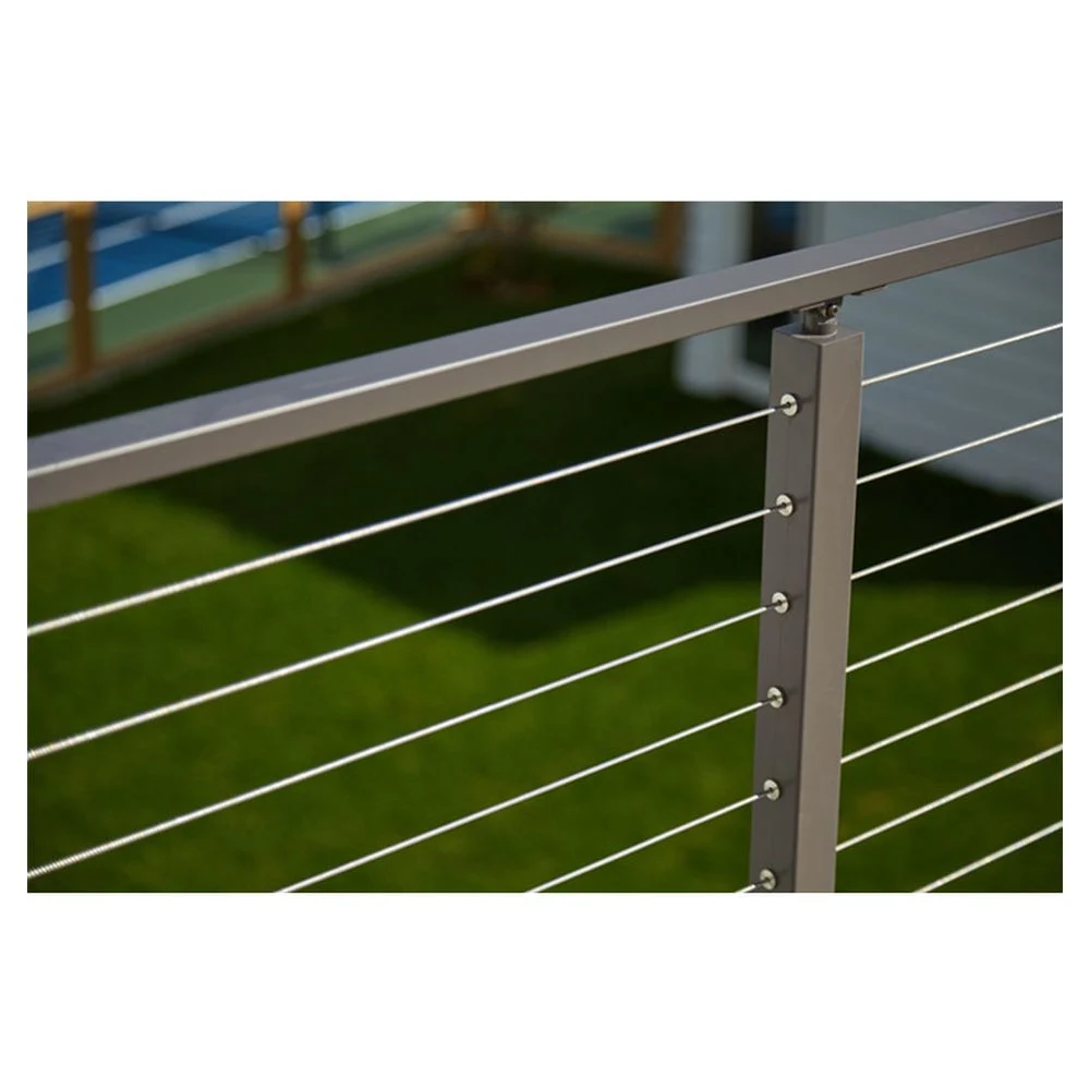 Top Staircase Handrail Balcony Stainless Steel Cable Wire Railing