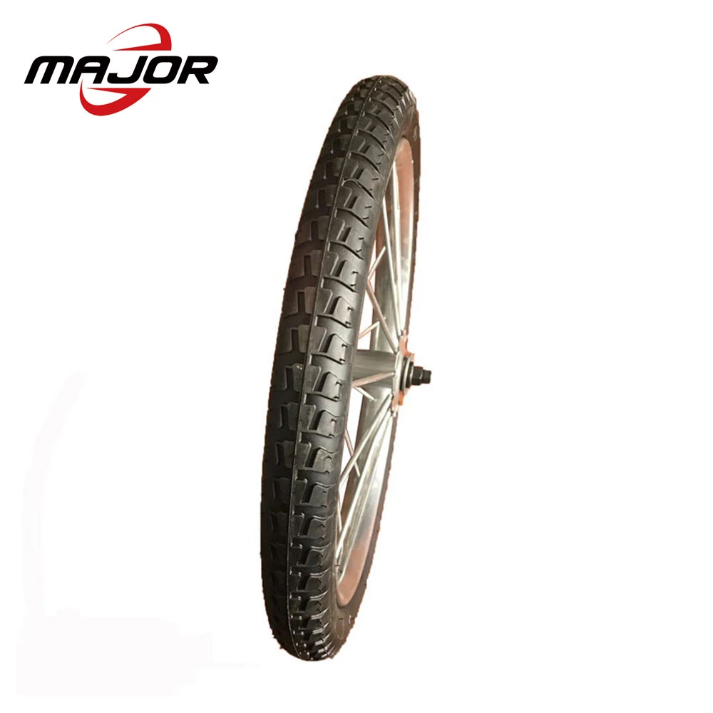 26 Inch Adult Bicycle Wheel Inflatable Rubber Tire with Steel Rim Cartfor Tool Butyl Rubber Inner Tyre Tubes Scrap