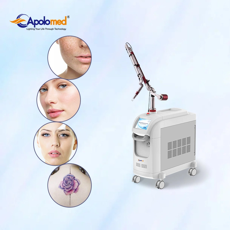 Pico Laser Equipment Medical Multi-function Beauty Care Equipment Acne Scar Eliminador de arrugas máquina de eliminación de tatuajes lápiz láser de picosegundo ND YAG