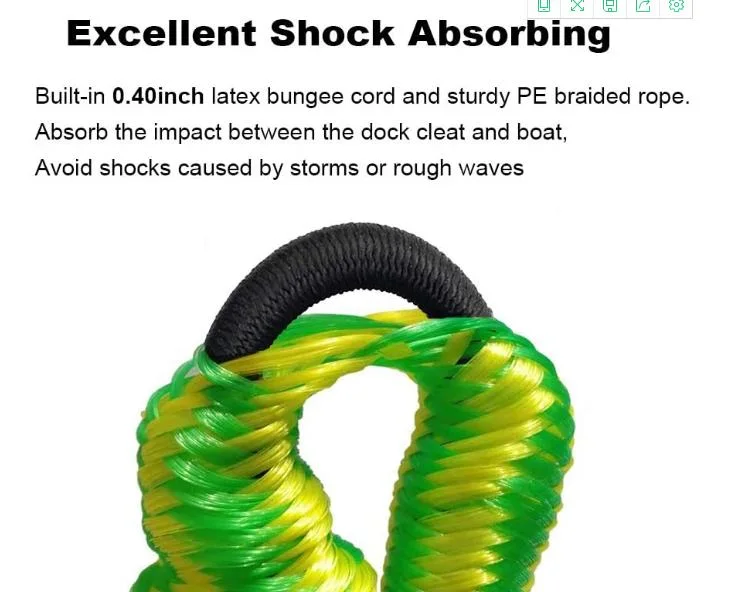 Stretch PP Dock Line, Dock Rope with Elastic Core