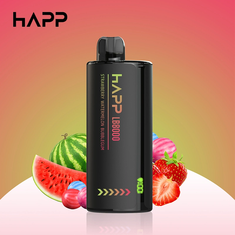 Happ Lb 8000 Puffs Disposable Electronic Cigarette Rechargeable Puff with LED Display