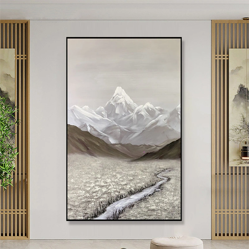 Mountain Scenery Hua Hand-Painted Oil Painting Custom Oil Painting for Sale