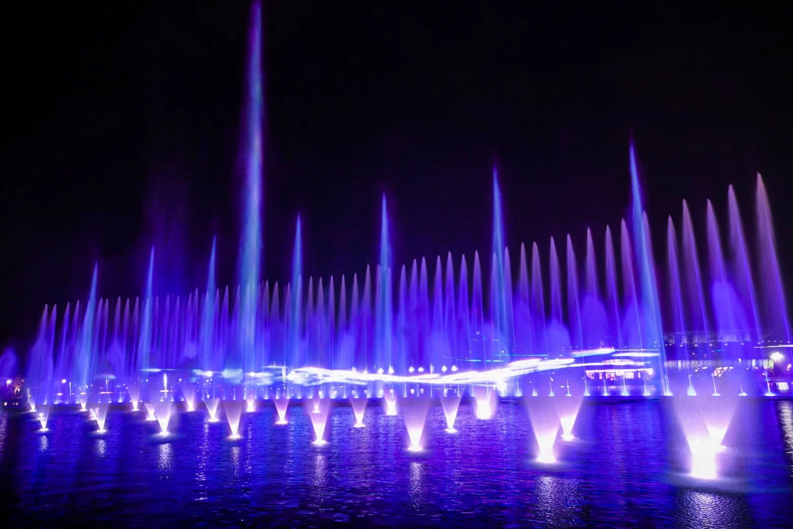 Large Music Dancing Water Show Fountain Outdoor Show with Laser and Light Show Waterfall