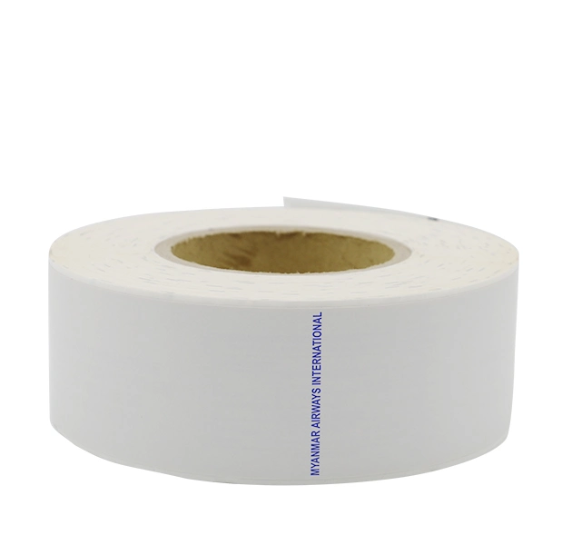 Hush Factory Free Sample Low Price High quality/High cost performance Thermal Paper Baggage Tag Luggage Tag Products Self Adhesive Material Raw Materia for Airline