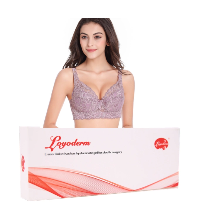 10 ml de gel de comblement d'acide hyaluronique injectable réticulé pour l'amélioration sous-cutanée profonde des seins et des fesses.