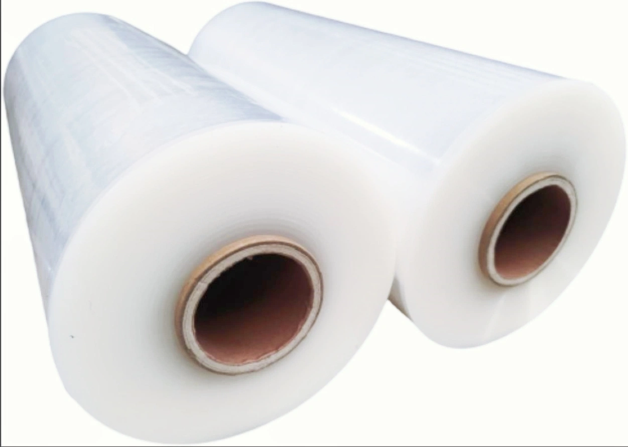 Superior Quality 80GSM Semi Gloss Self Adhesive Stretch Film in Jumbo Rolls