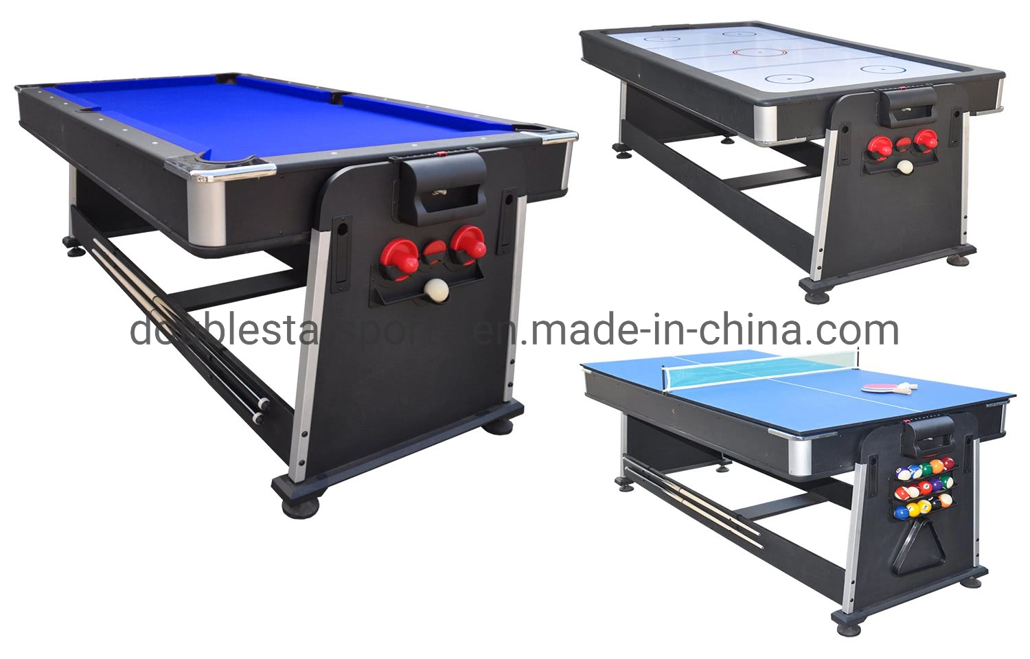 4 en 1 renouvelable Multi Game billard table de billard Air Hockey Table Top