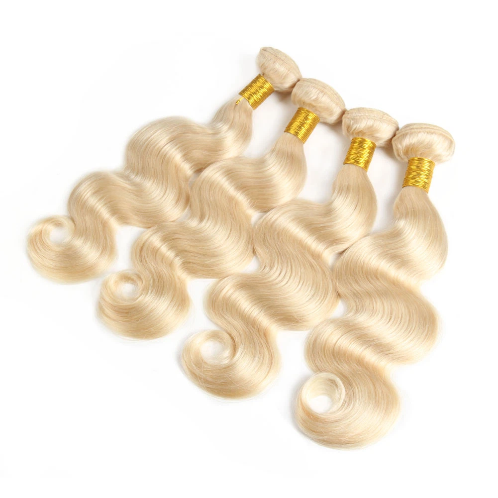 1/3/4 613 Blonde Hair Extension Brasilianische Haarweben Bundles Körper Wave Remy Menschliches Haar Lang 10-32 Zoll