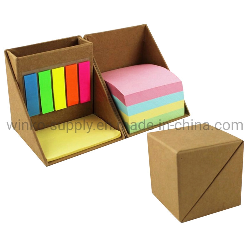 Wholesale/Supplier Office Stationery Pocket Recycled Kraft Paper Memo Note Pad