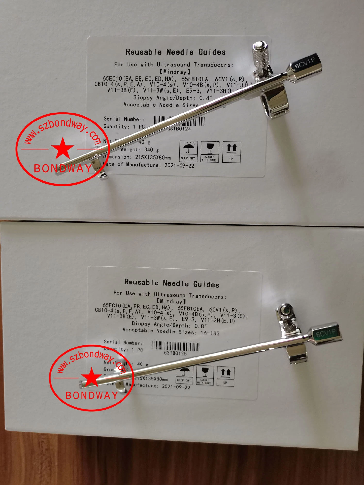 Mindray Zonare 6c2 Convex Curved Ultrasound Transducer Biopsy Guide, Reusable Biopsy Needle Adapter