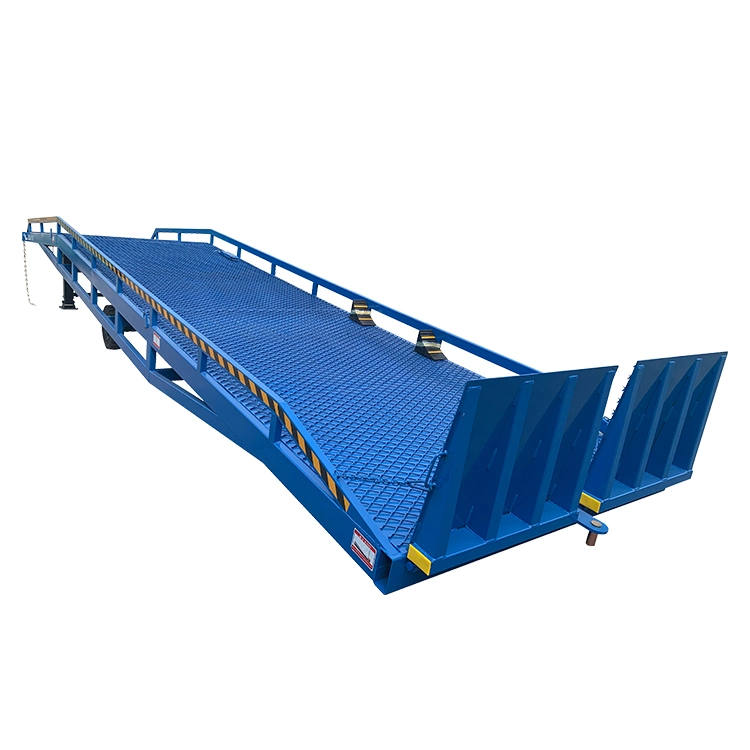 Ltmg Brand 6 Ton 8 Ton 12 Ton 15 Ton Loading Car to Ground Adjustable Dock Ramp with Solid Tire