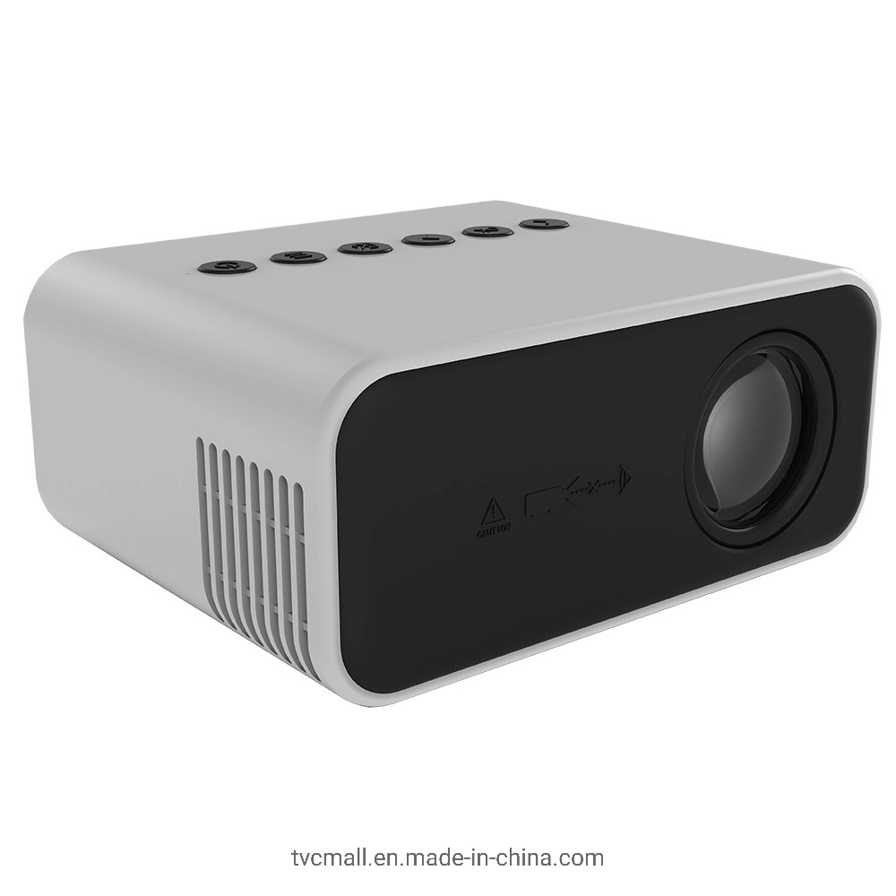 Yitan Yt500 24 ANSI Mini projector de cinema em casa 100 polegada a exibição da imagem para o telefone de um Notebook - Branco / ficha E.U.A.