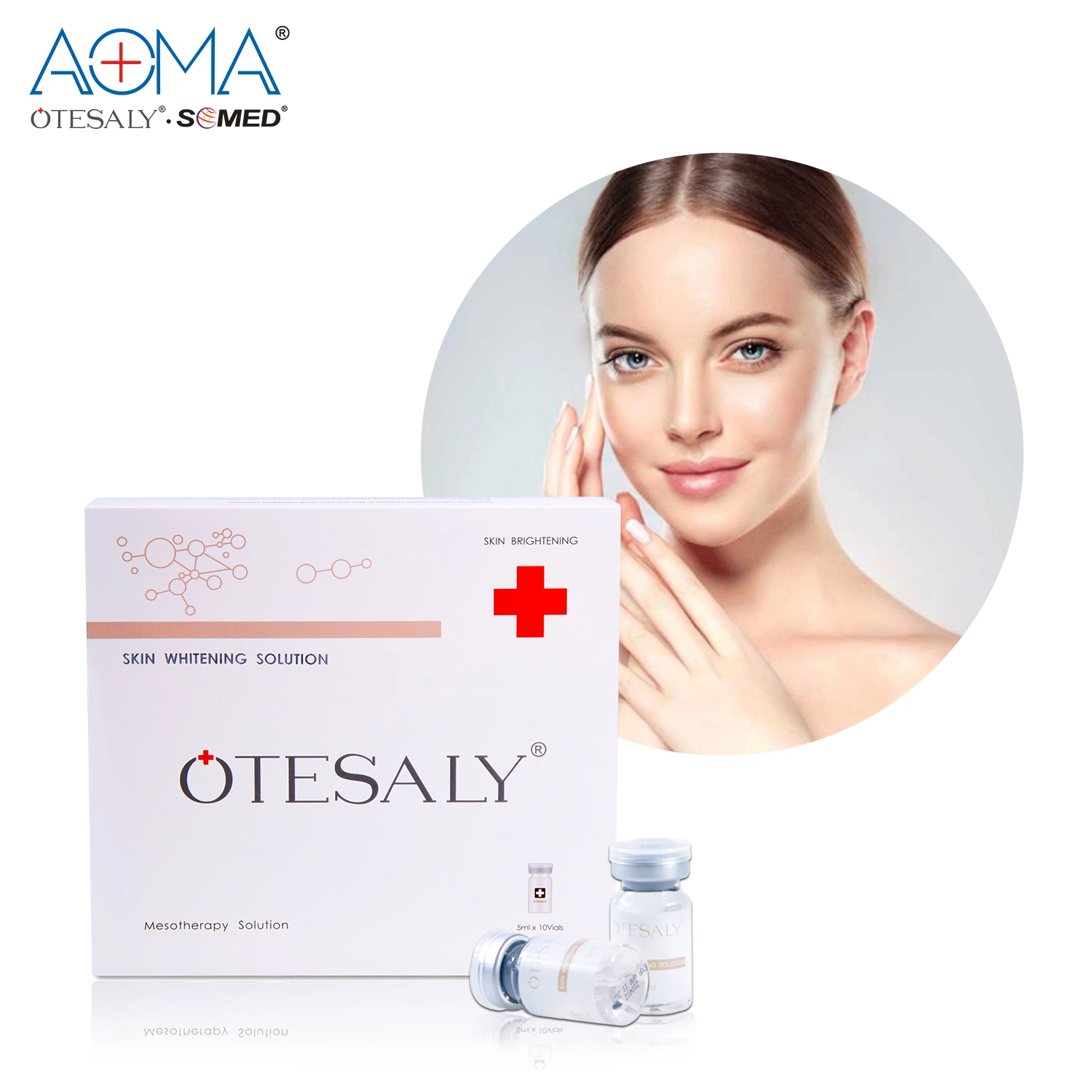 Otesaly for Face Body Lightening Skin Whitening Treatment Mesotherapy Solution Via Meso Gun