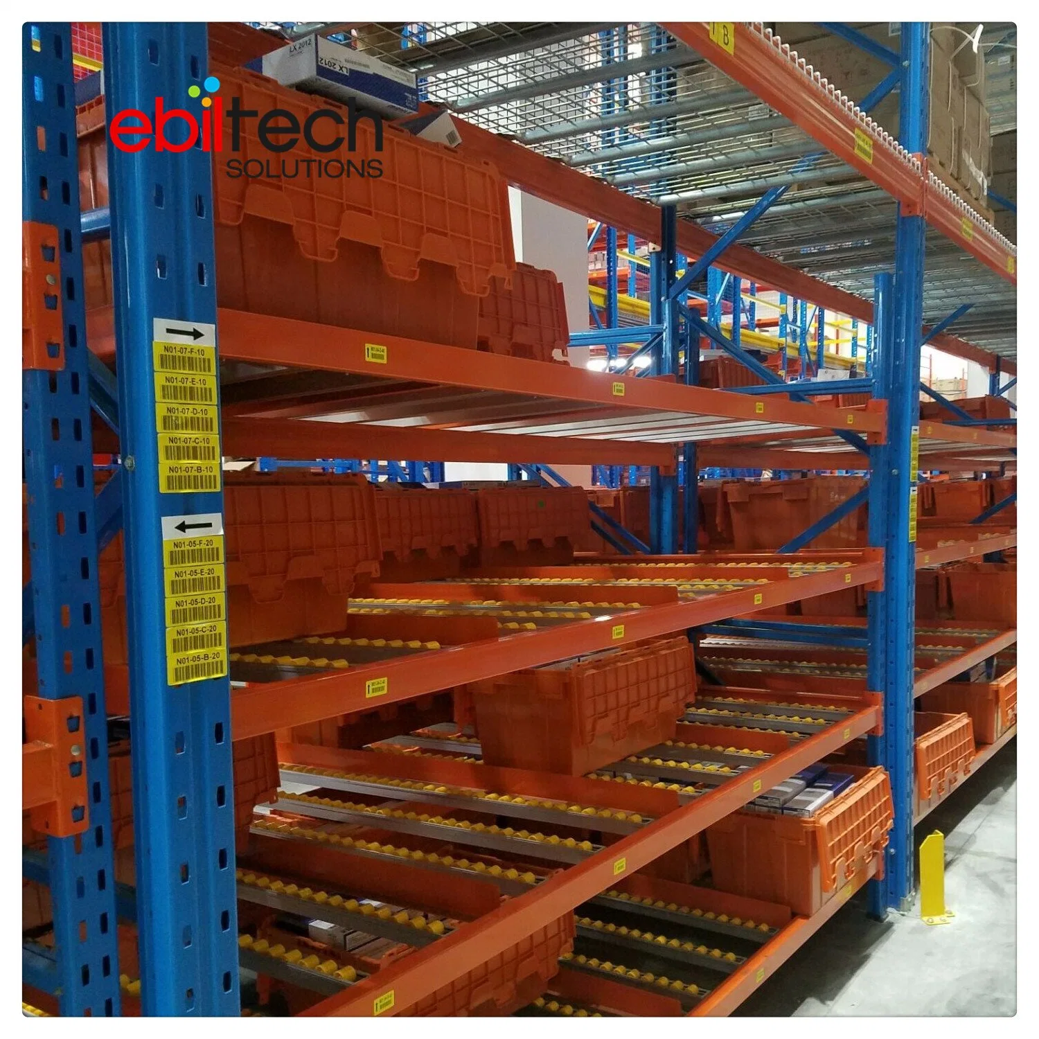 Carton Flow Rack with Silding Line for Industrial Warehouse Storage