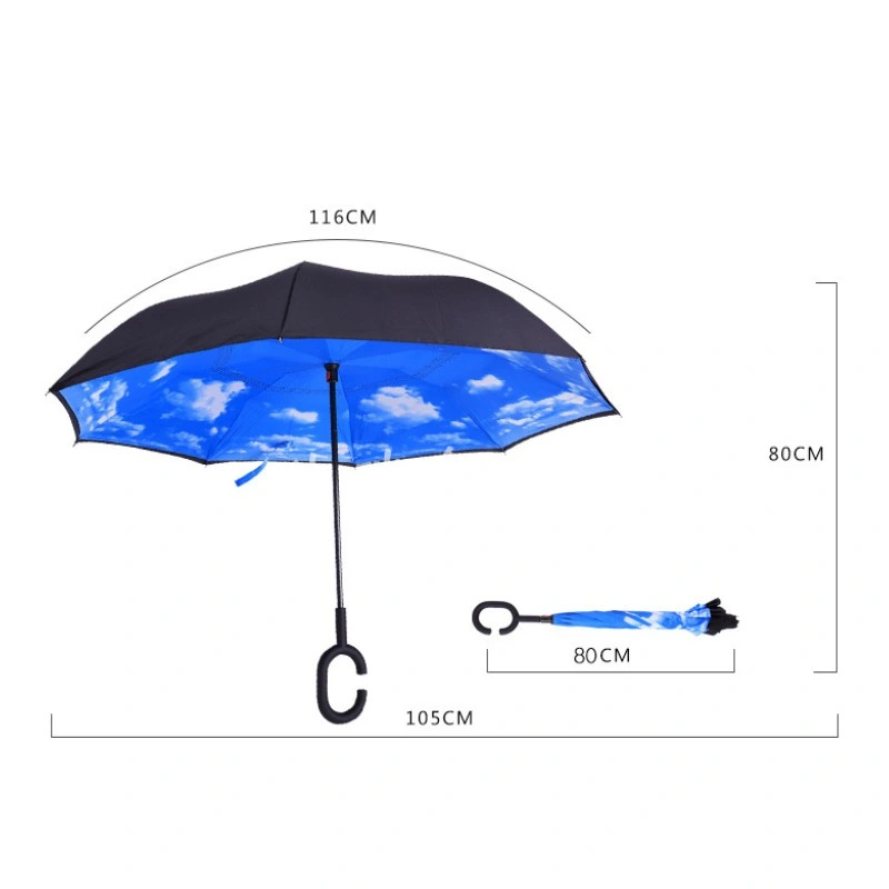 C-Type Reverse Novelty Double Layer Umbrella for Walk