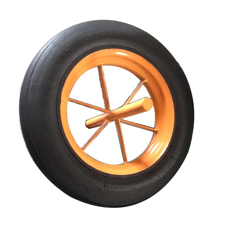 Barato preço Solid roda de borracha 14*4 para WB Wheelbarrow6400