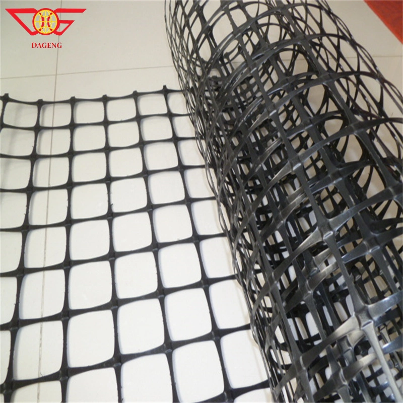 Biaxial Polypropylene Geogrid Fence Mining Reinforcement PP Plastic Net Biaxial Geogrid Sale