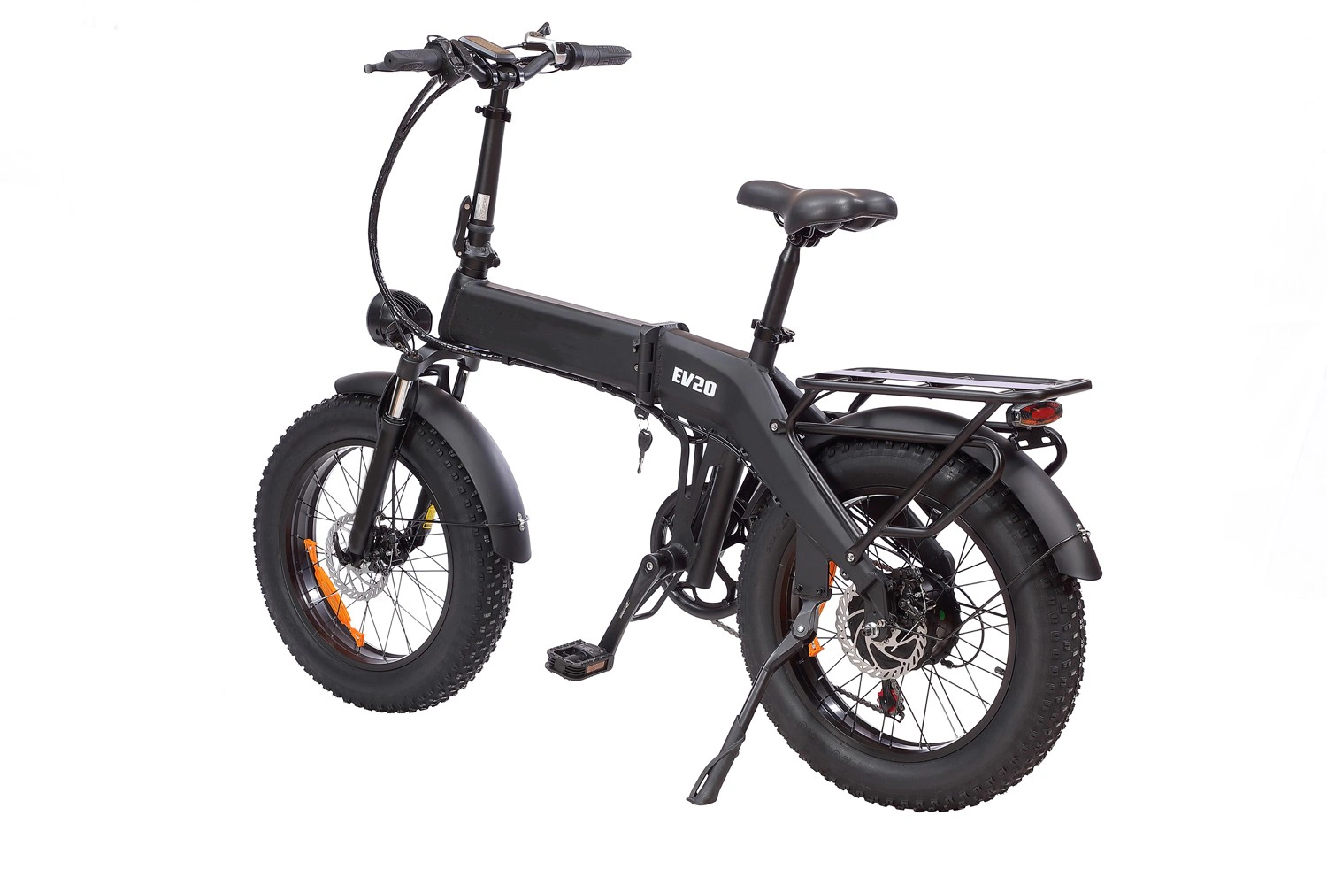 Bicicleta de montanha preta mate de 20 polegadas pneu de gordura de estrutura pequena Electric Bicicleta desportiva de 48 V 500 W e bicicleta para adultos novo Design eBike