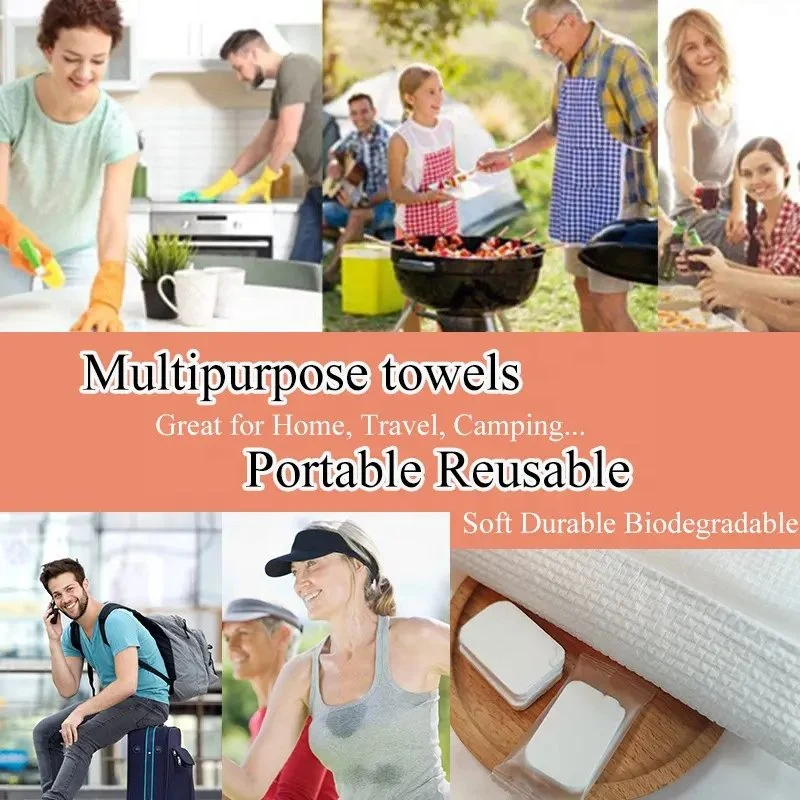 Non-Woven Disposable Compressed Towel Five-Star Hotel Supplies Popular Face Towel