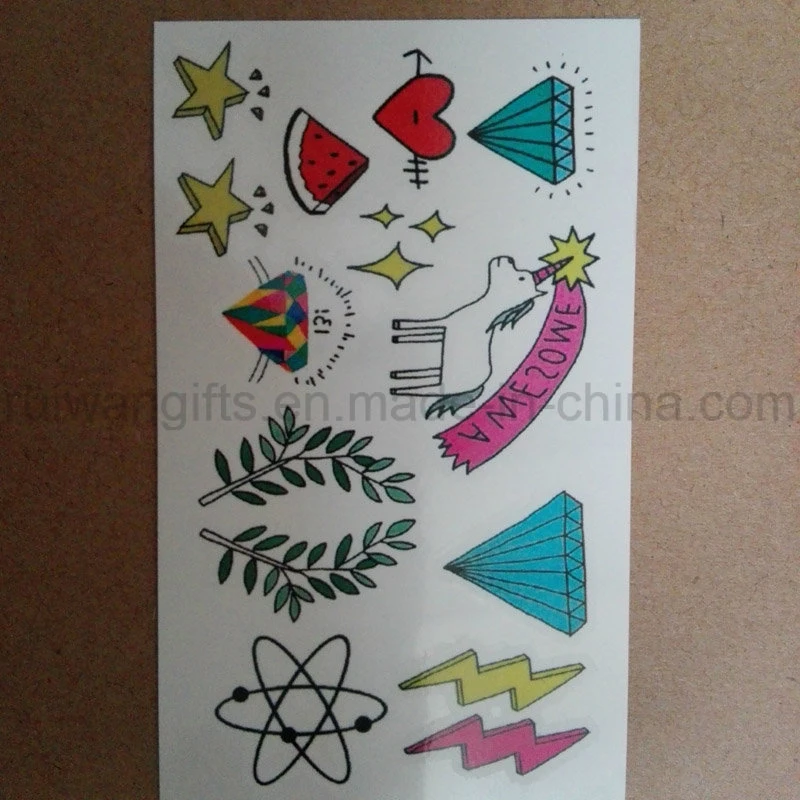 Мультфильм дети временных Tattoo наклейка для рекламных подарков