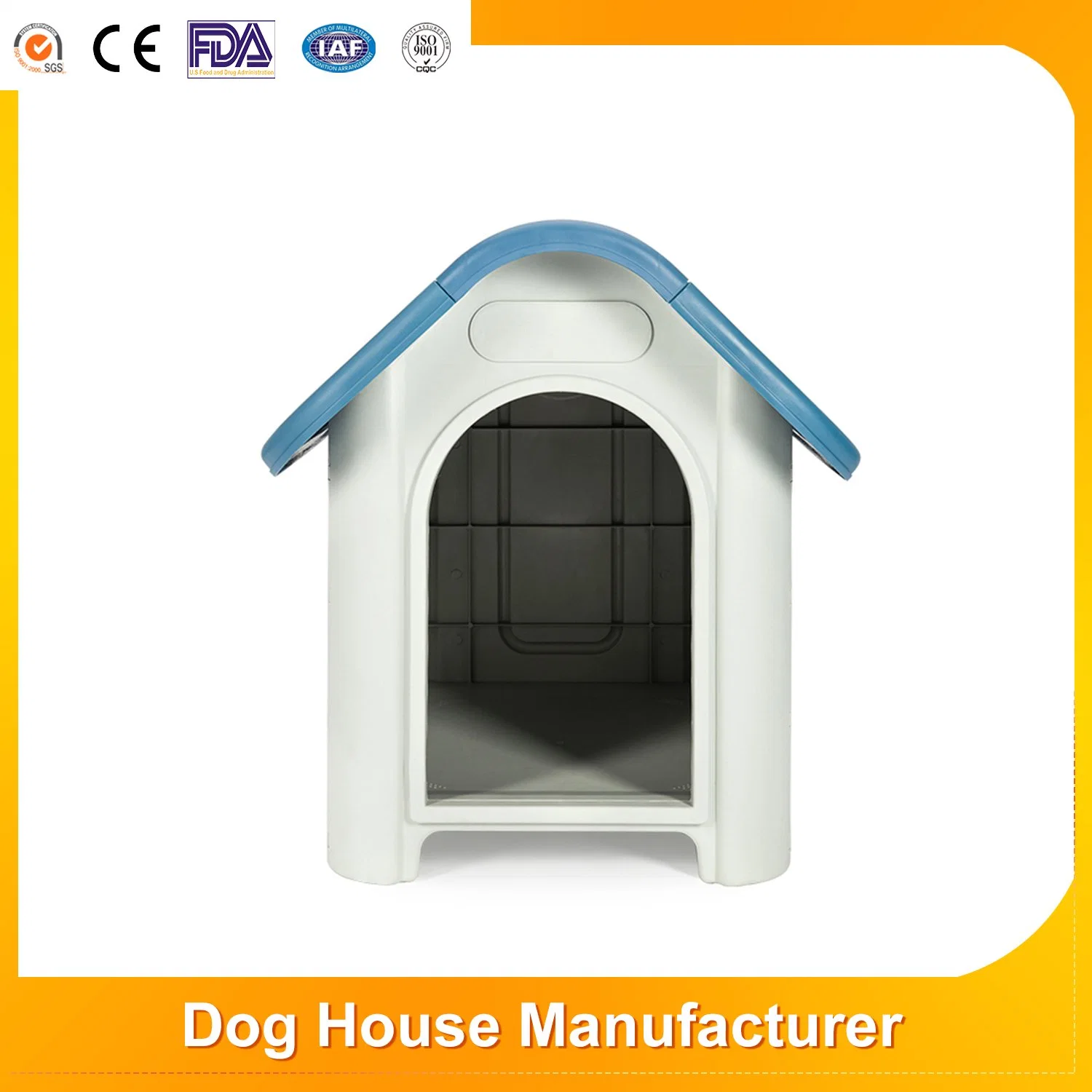 Custom Removable and Washable Plastic Pet Shelter Outdoor Dog House for Sale