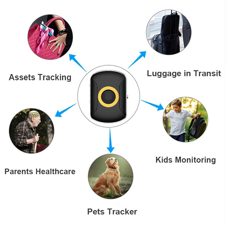 Comercio al por mayor 4G Impermeable IP67 Batería Recargable Asset Tracker GPS Dispositivo de seguimiento para los ancianos de la seguridad personal y41.