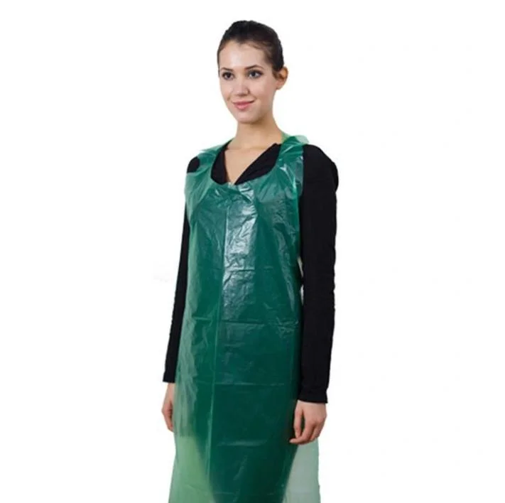 Hospital Disposable Plastic Waterproof CPE Gown/Apron for Vistor/Doctor/Nurse/Patient Gown OEM