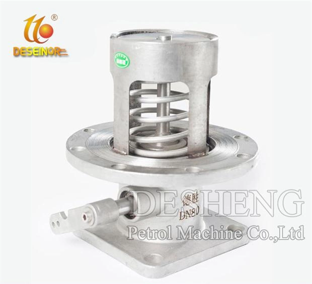 Aluminum 4inch Bottom Emergency Shut off Valve for Fuel Road Tanker Loading