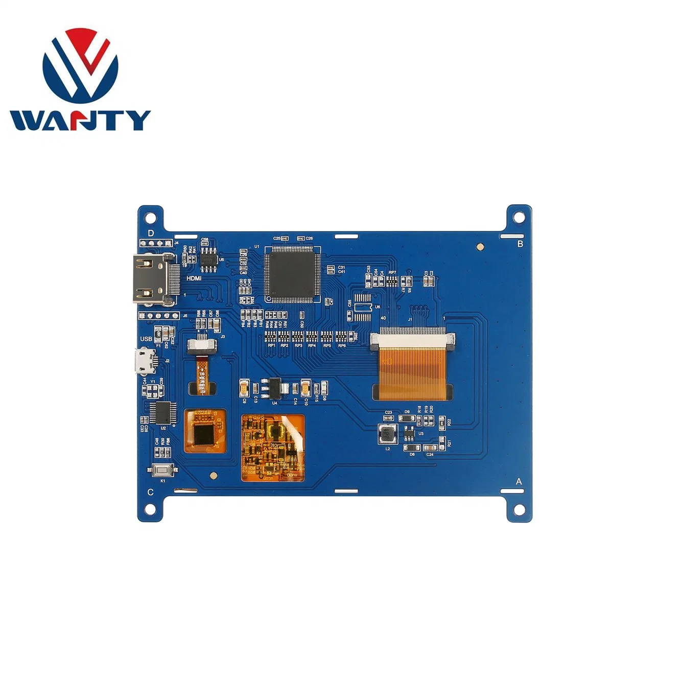 WANTY IPS de 5 pulgadas TFT LCD de 800*480 Raspberry Pi 3 Toque el Monitor