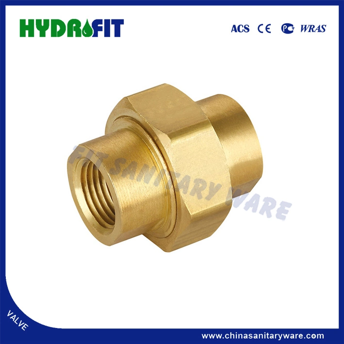 American Market Lead-Free Pipe Fittings Brass Straight 3 Pieces Fxm (AMK13129)