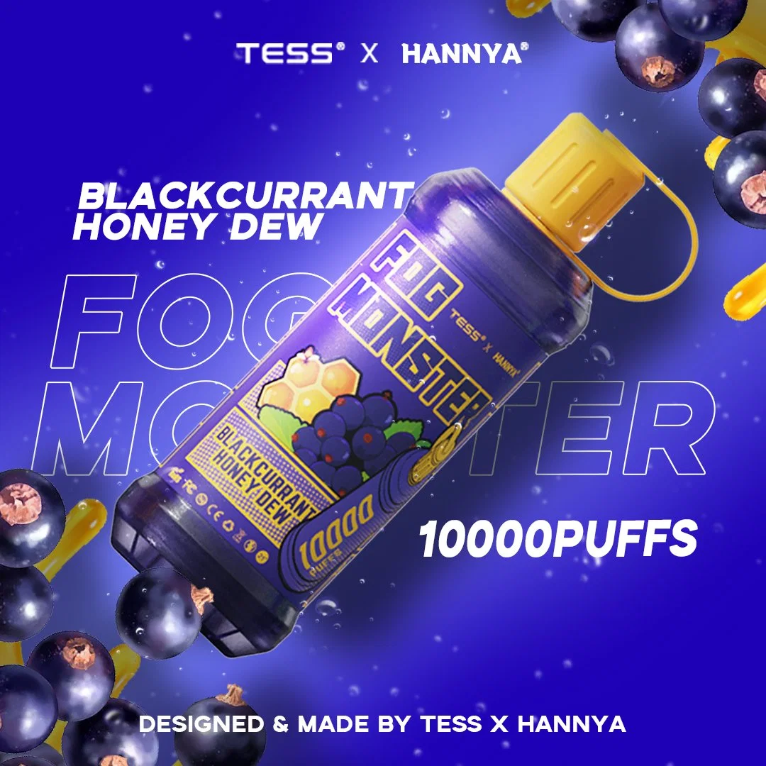 Одноразовые Vape Tess 10000 Puffs охлаждения перьев фруктов Flaovrs электронных Eigarette Professional заводе Ecig подъемом E к прикуривателю Vaporizor FDA