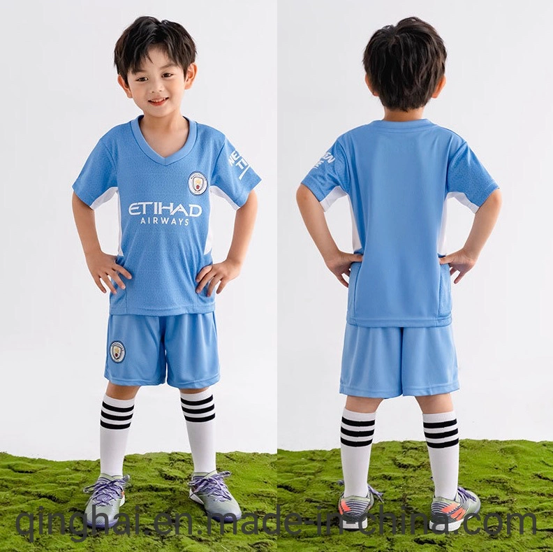 New Design 23 Children S Football Kit Boys and Girls Club World Cup Short Sleeve Messi Cristiano Ronaldo Jersey Can Print Number Football Jersey