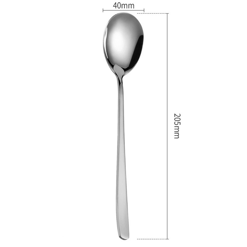 Hot Sale Korean Style Cutlery Flatware Stainless Steel Dining Spoon