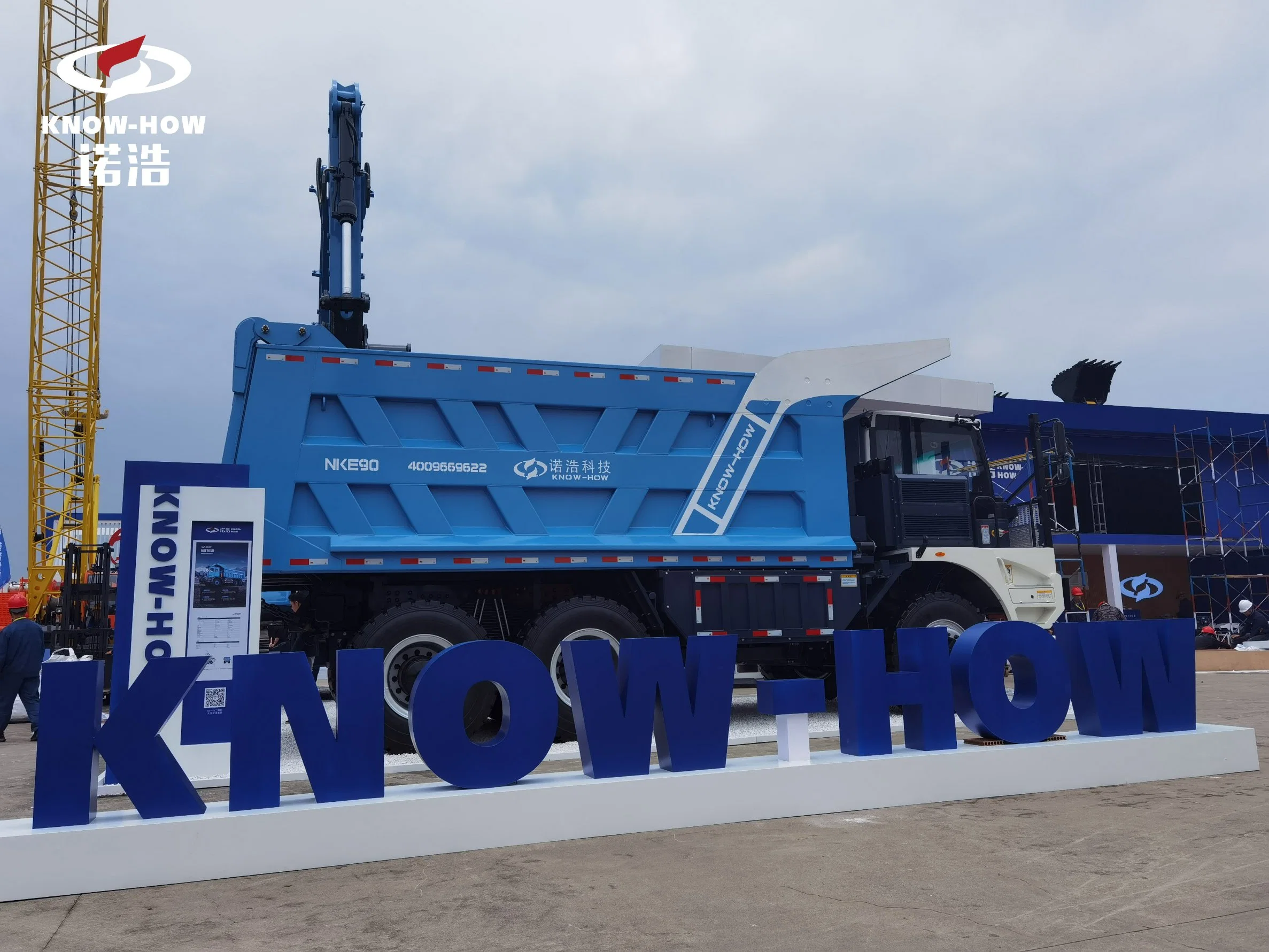 Nke90c Model 90 Tons Grade Electric Lithiumiron Phosphate Battery Driving Dump Truck,56 Tons Rated Load Weight,Double Motor Flexible Operate Lifting and Walking