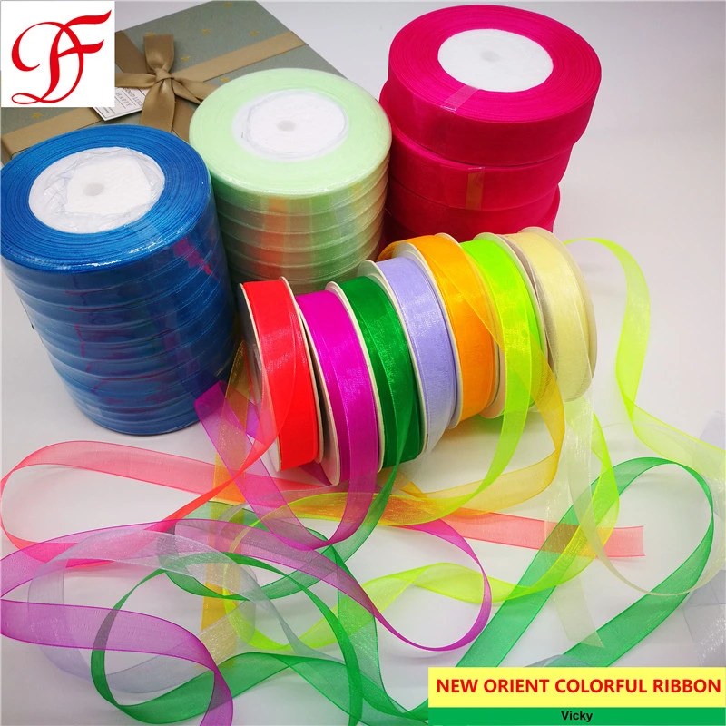 Factory Organza Ribbon Grosgrain Satin Hemp Metallic Jute Ribbon Cintas, Fitas Cetim, Nastri Doppio Raso for Wrapping /Xmas/Decoration/Xmas/Garments