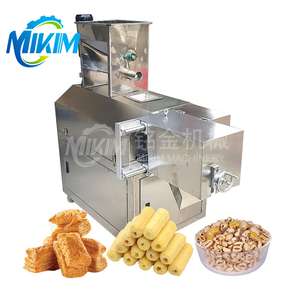 Corn Puff Making Machines Cheetos Kurkure Cereal Bar Rice Grain Chips Flakes Puff Snack Extruder Machines Pet Animal Feed Processing Machinery