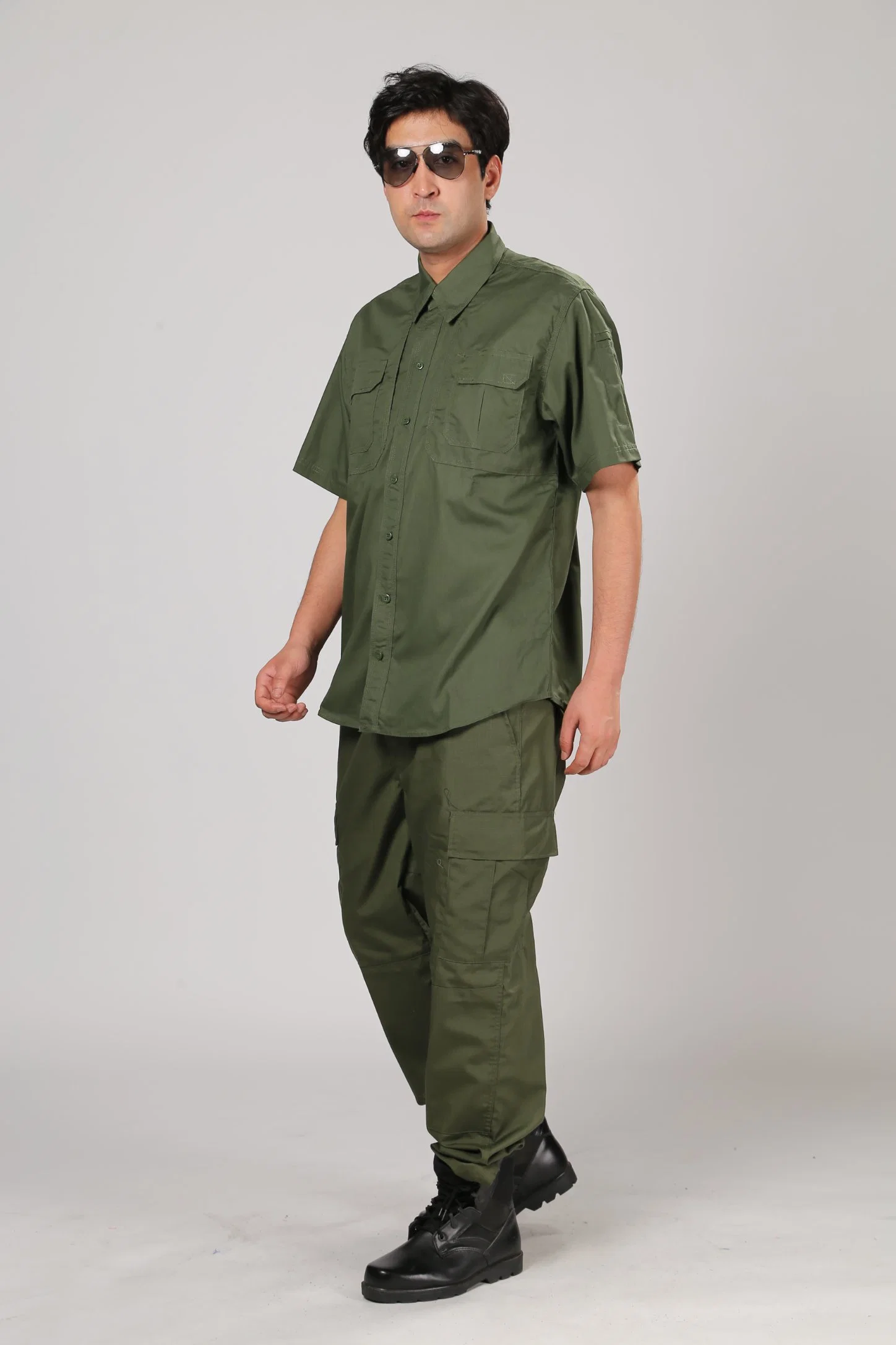 China High quality/High cost performance  Wholesale/Supplier Factory Custom Army Combat Military Police Ceremonial Comfortable Material Work Uniform Wear Resistant Clothes Men Shirt