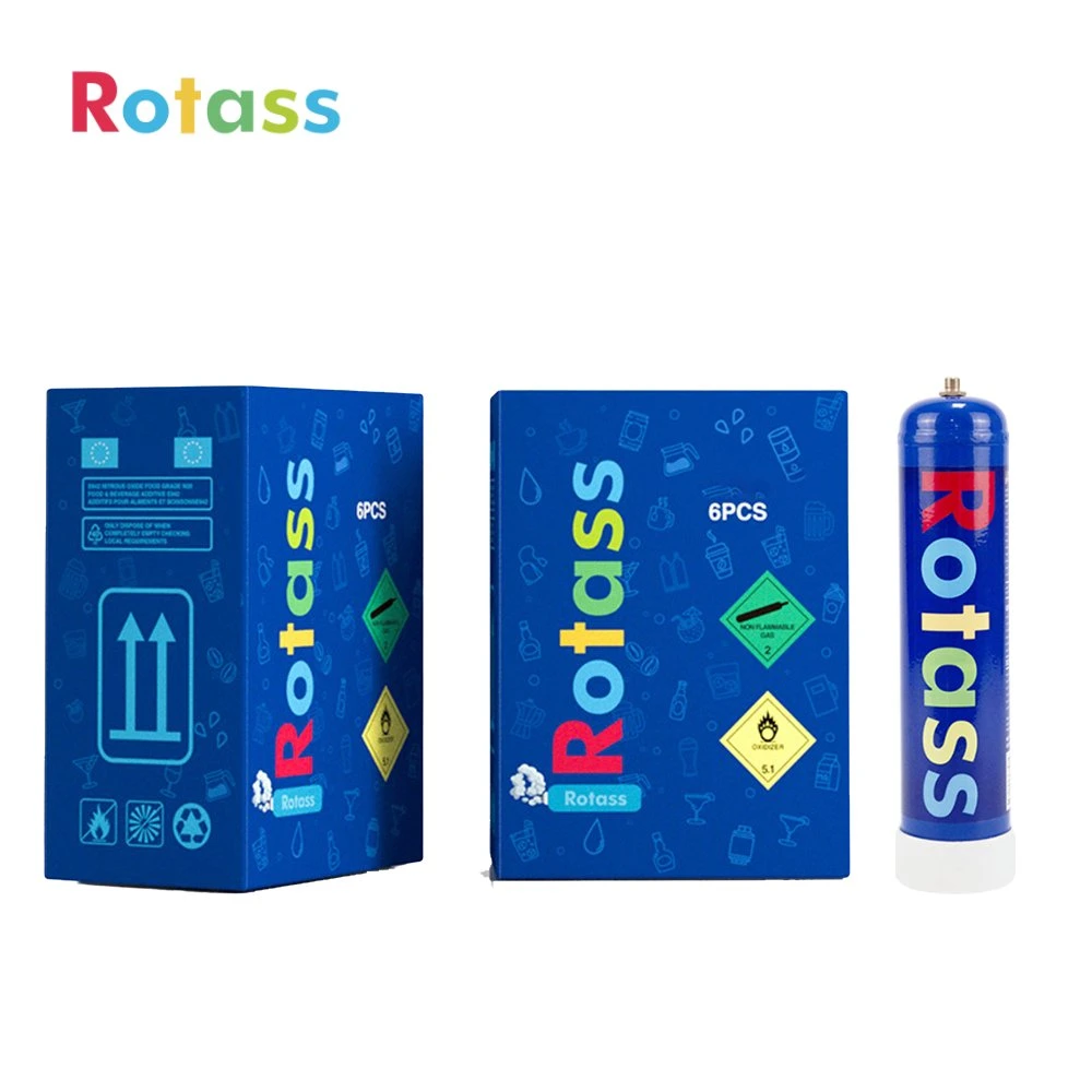 Rotass Nitrous Oxide Gas Cylinder 0.95L N2o Canister 580g 580gram Whipped Cream Charger for Wholesale/Supplier Buyers