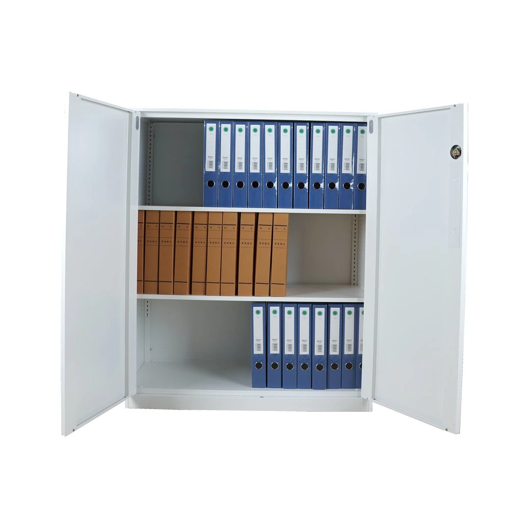 Office Metal White Low File Cabinet Key Lock Adjustable Partition (قسم المفتاح القابل للضبط لقفل خزانة الملفات