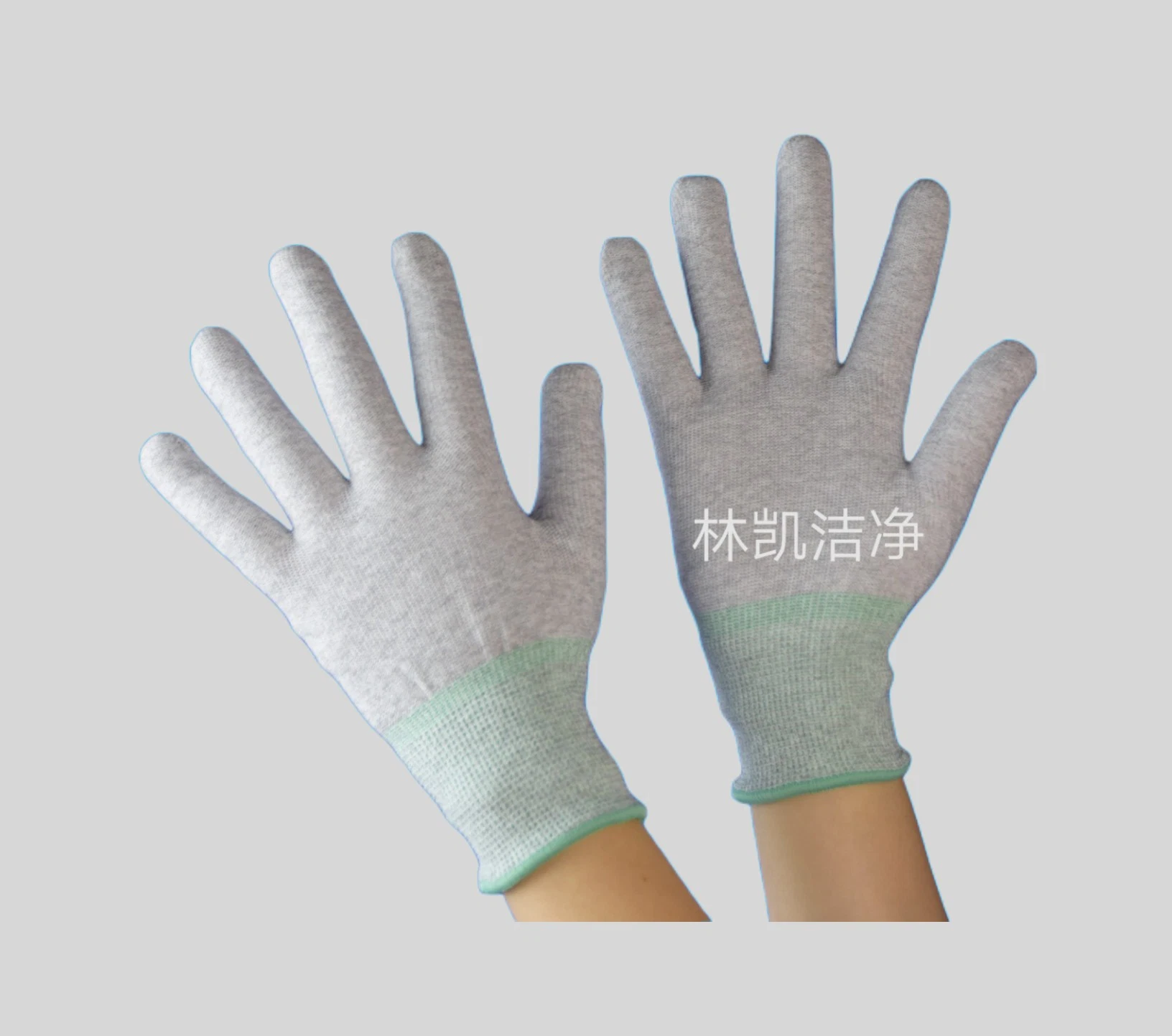 Comfort PU Coated Finger Tip Safety Work Glove Anti Static ESD Gloves