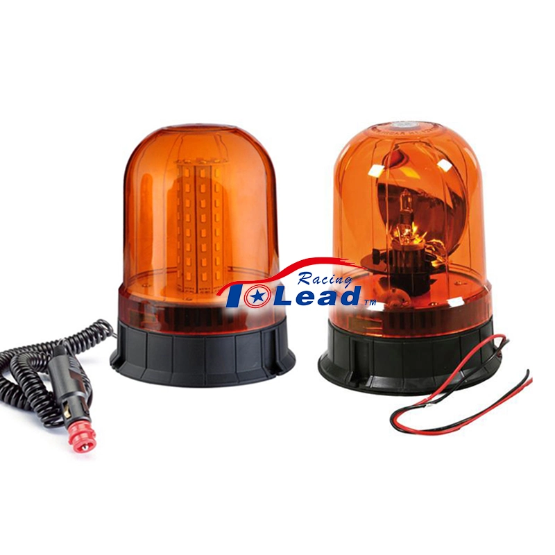 Amber Safety LED Rotary Strobe Lamp Emergency Flashing Revolving Warning Beacons Light