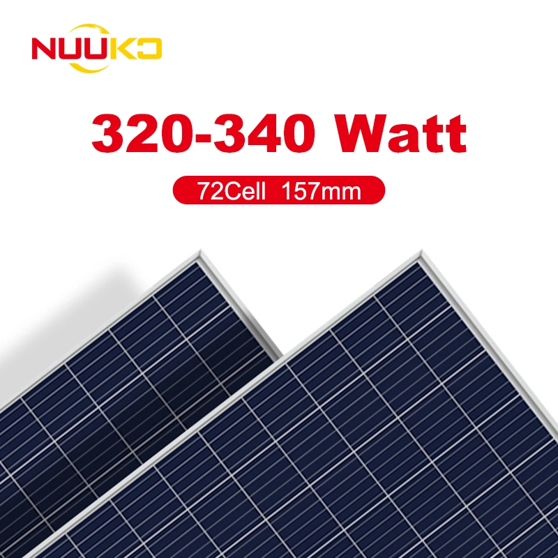 Nuuko Best Price 320W 325W 330W 335W 340W Polycrystalline Solar Module for Solar Power System A Grade for Solar Power System and Home Roof