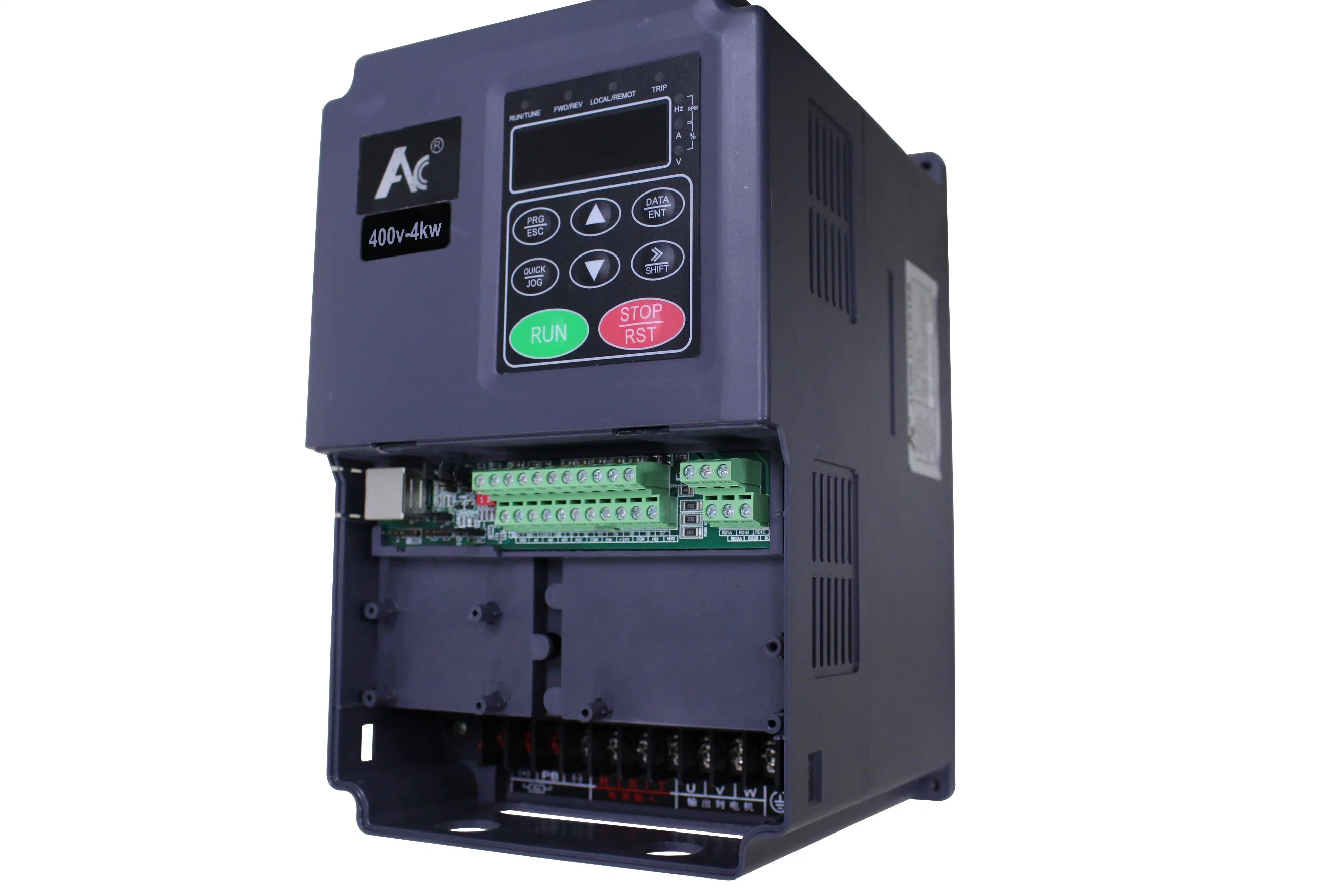 Inverseur de phase Anchuan 3 380V VFD 4 Kw/pompe à eau de l'onduleur AC600L4gbwith CARTE À CIRCUIT IMPRIMÉ