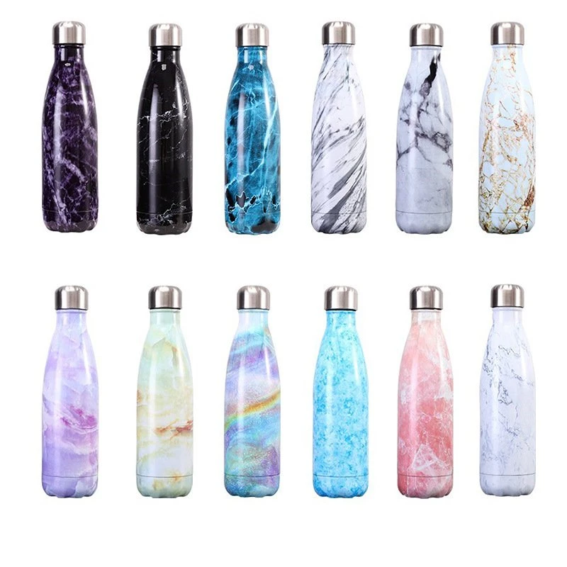 Water Bottle Kids BPA Free 12oz Kids Flip Top Sublimation Stainless Steel Straight Kids Water Bottles with Rubber Bottom